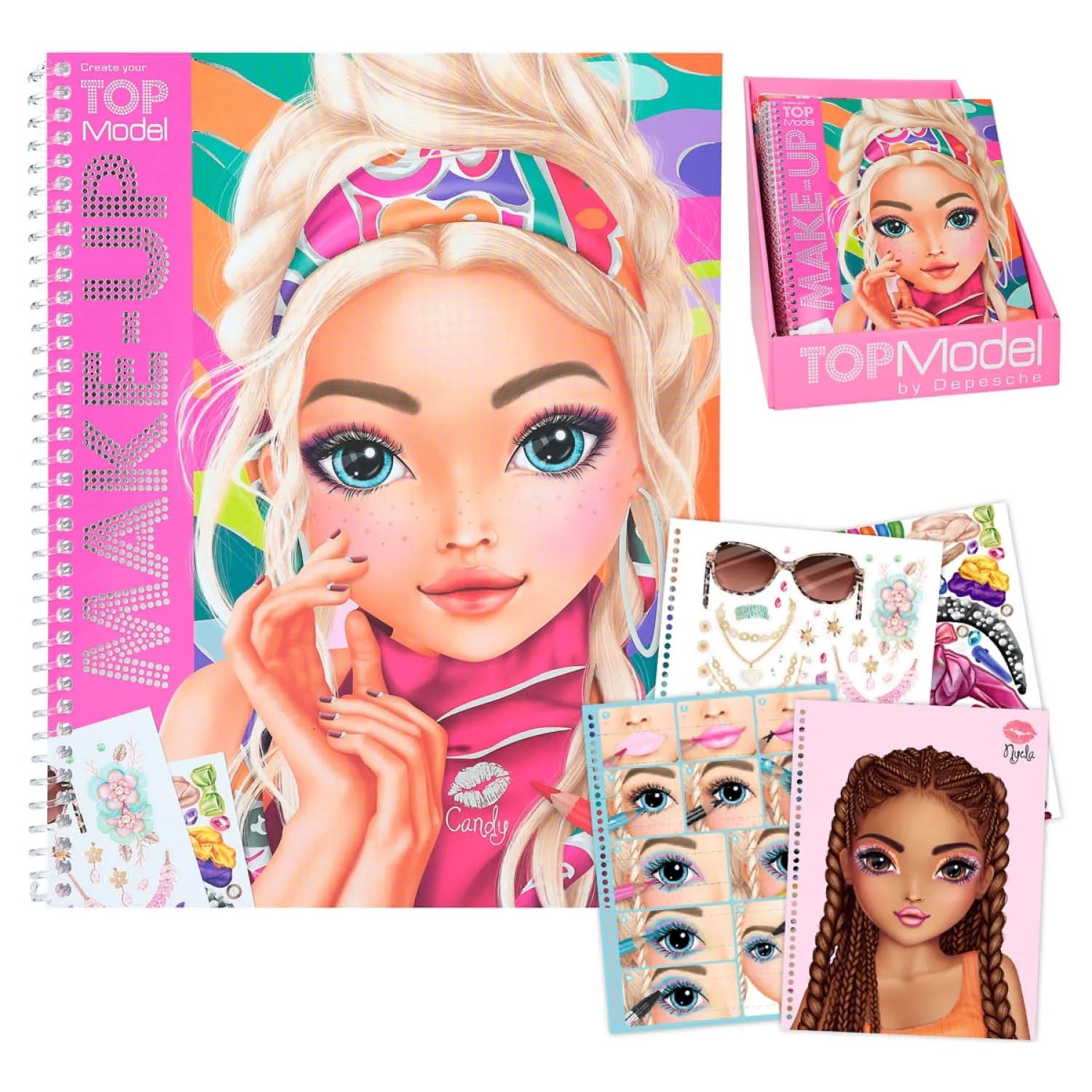 TOPModel  Make Up Colouring Book